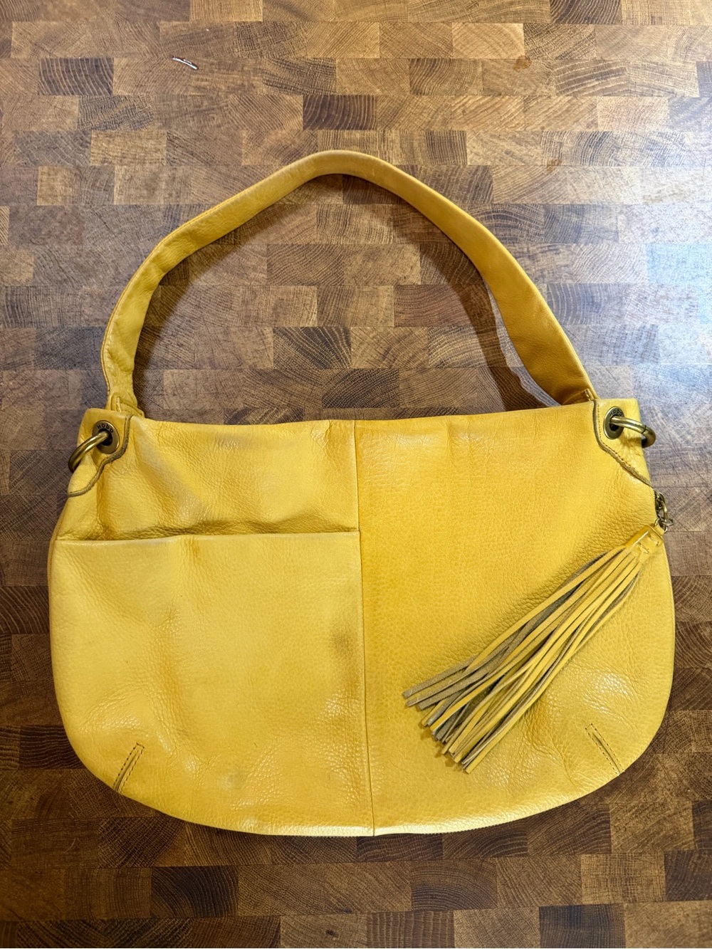 HOBO The Original Leather Shoulder Bag with Tassel